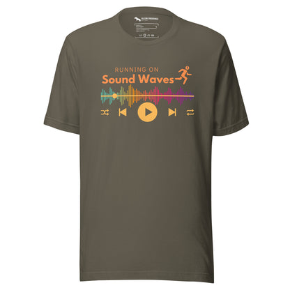 "Sound Waves" Unisex short sleeve t-shirt