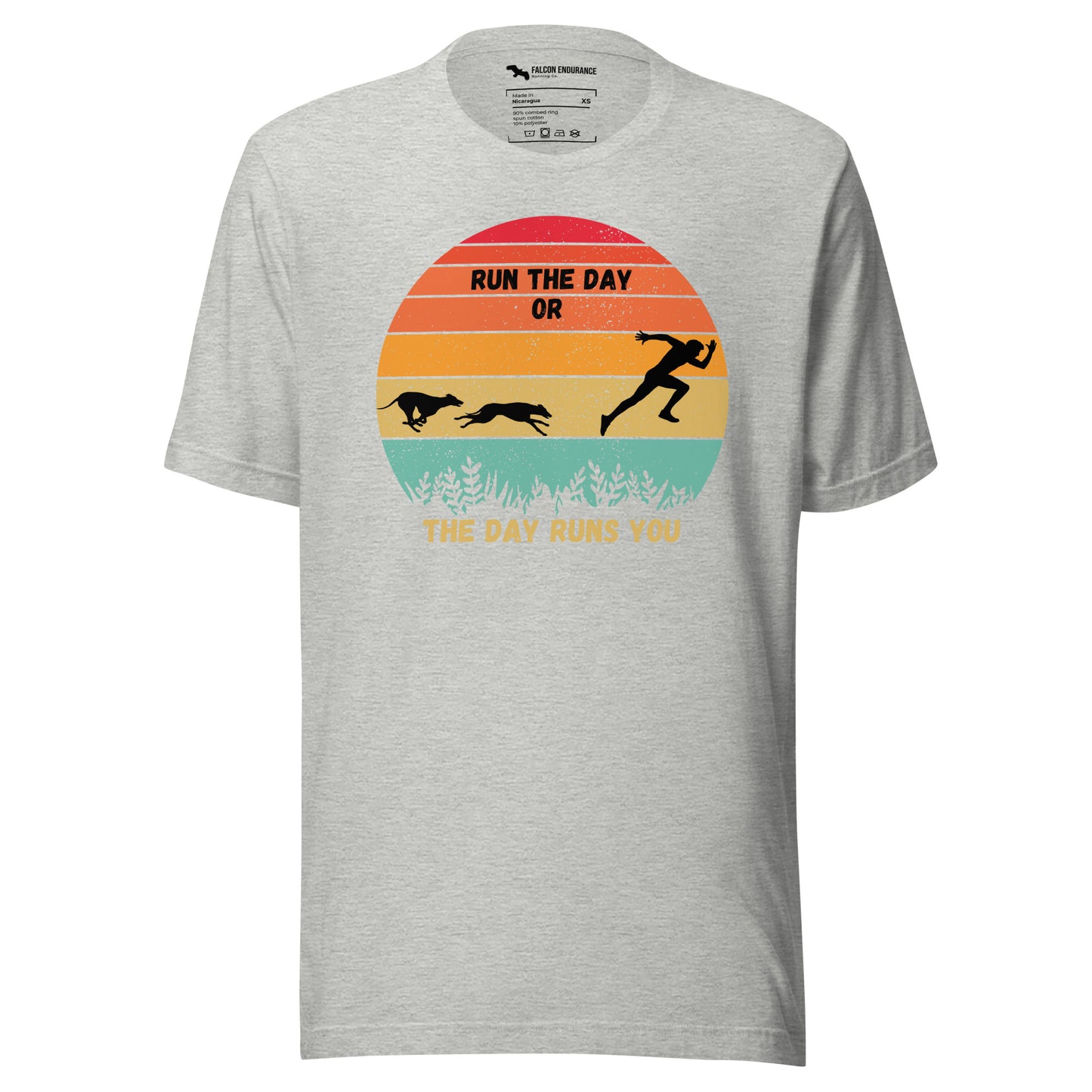 "Run The Day" Unisex short sleeve t-shirt