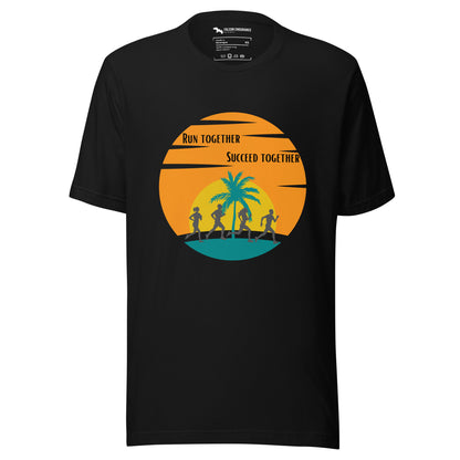 "Run Together" Unisex short sleeve t-shirt