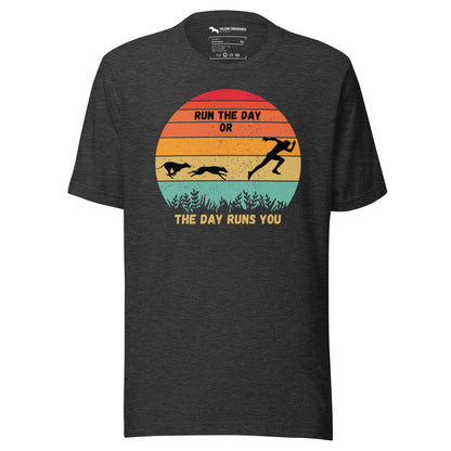 "Run The Day" Unisex short sleeve t-shirt