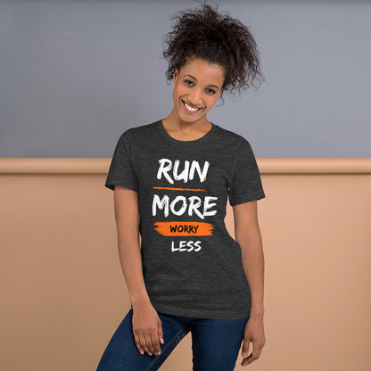 "Run More" Unisex short sleeve t-shirt