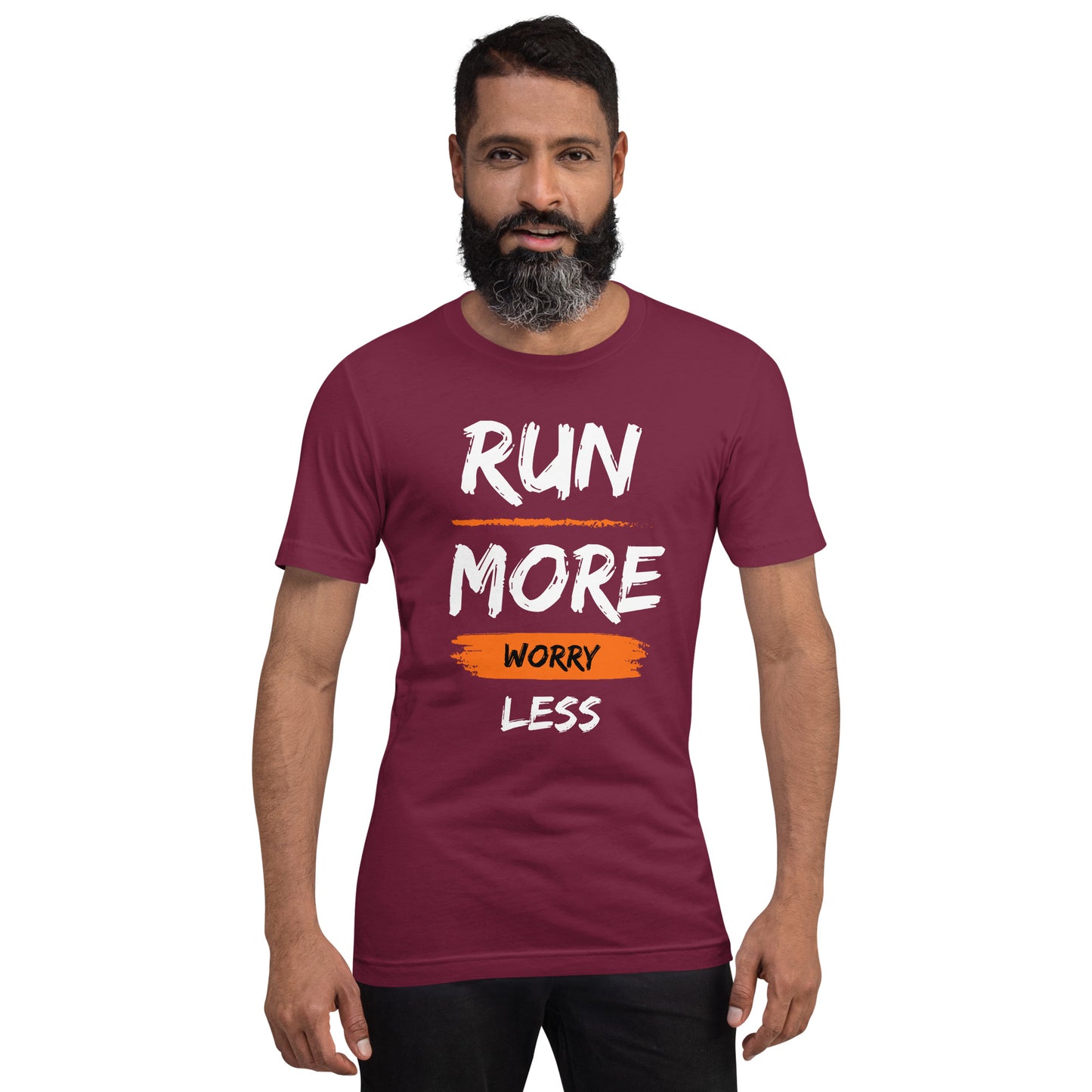 "Run More" Unisex short sleeve t-shirt