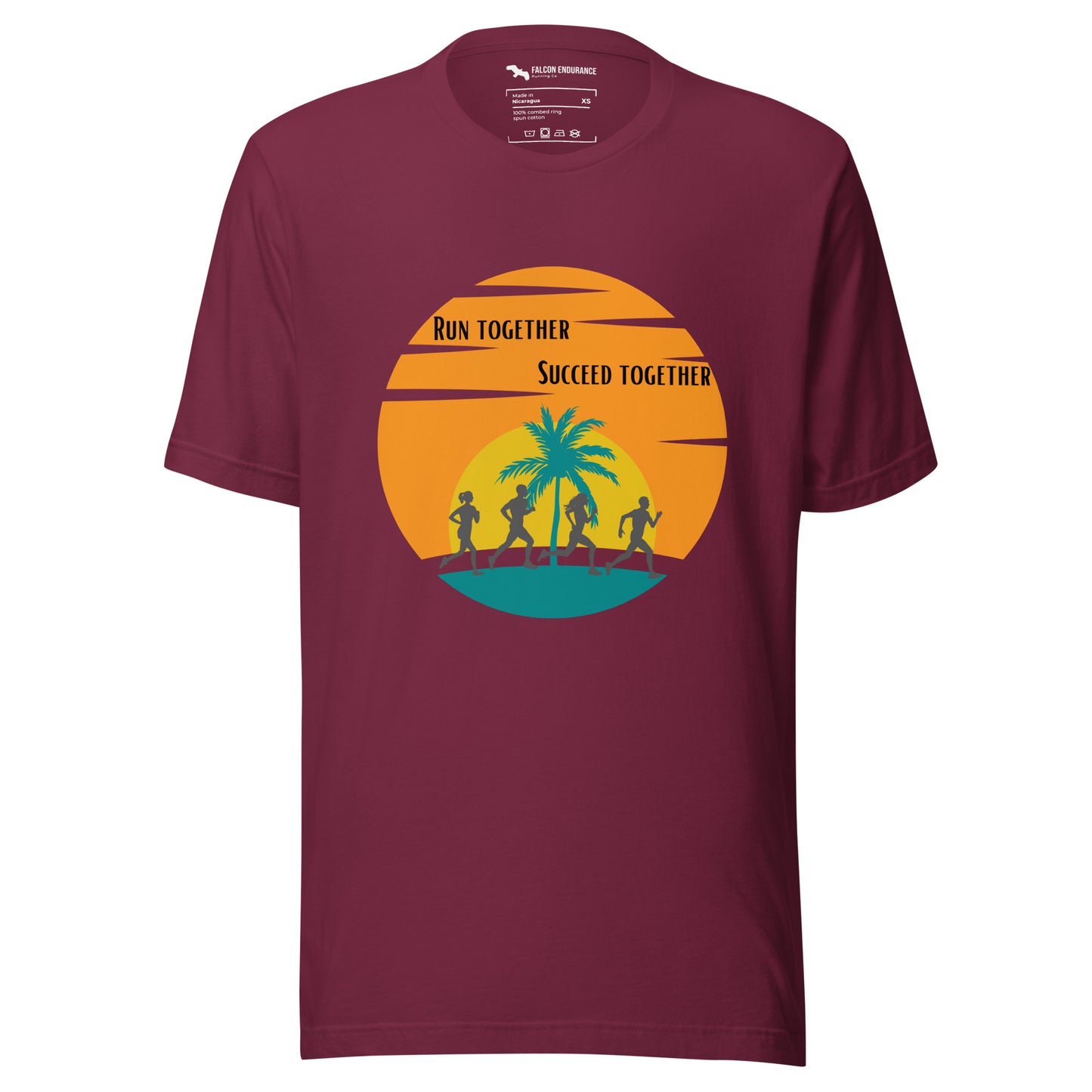 "Run Together" Unisex short sleeve t-shirt