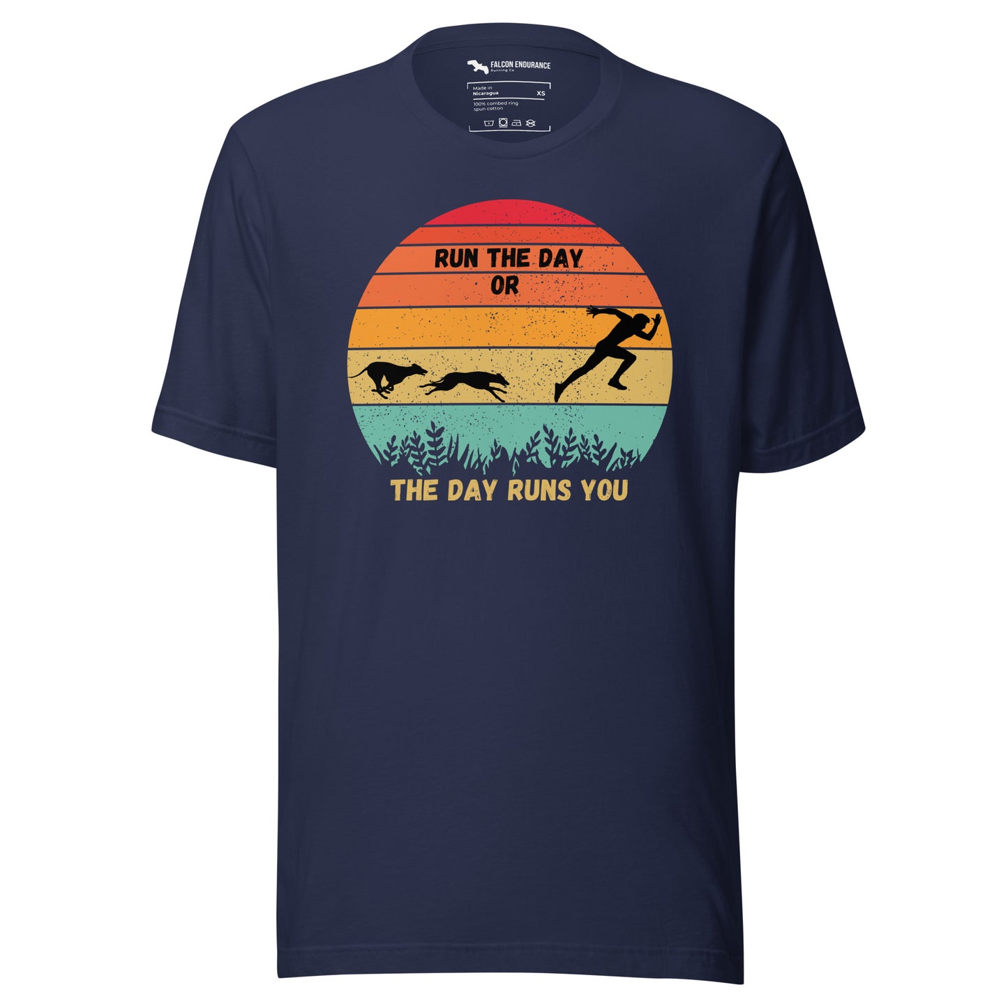 "Run The Day" Unisex short sleeve t-shirt