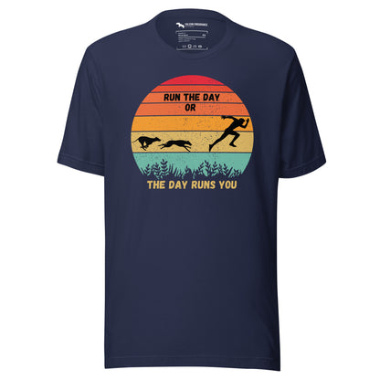 "Run The Day" Unisex short sleeve t-shirt