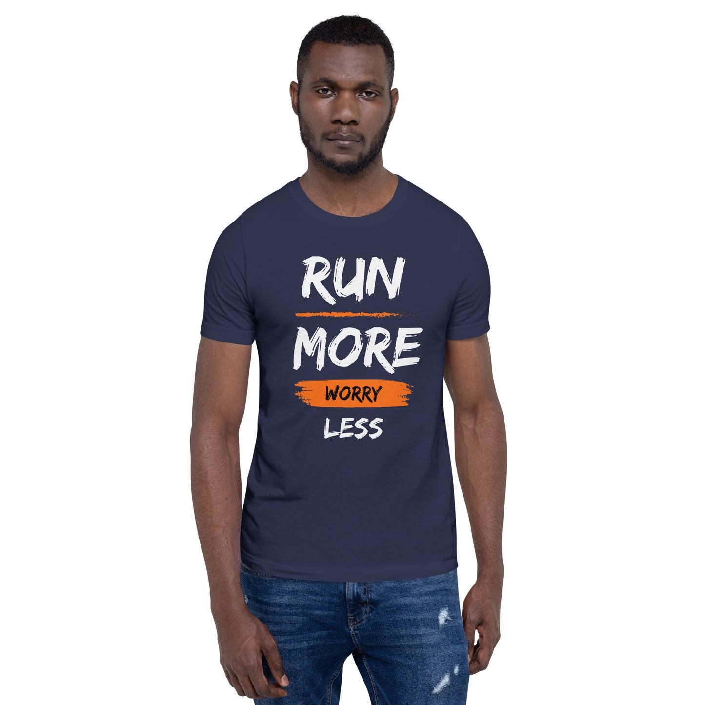 "Run More" Unisex short sleeve t-shirt