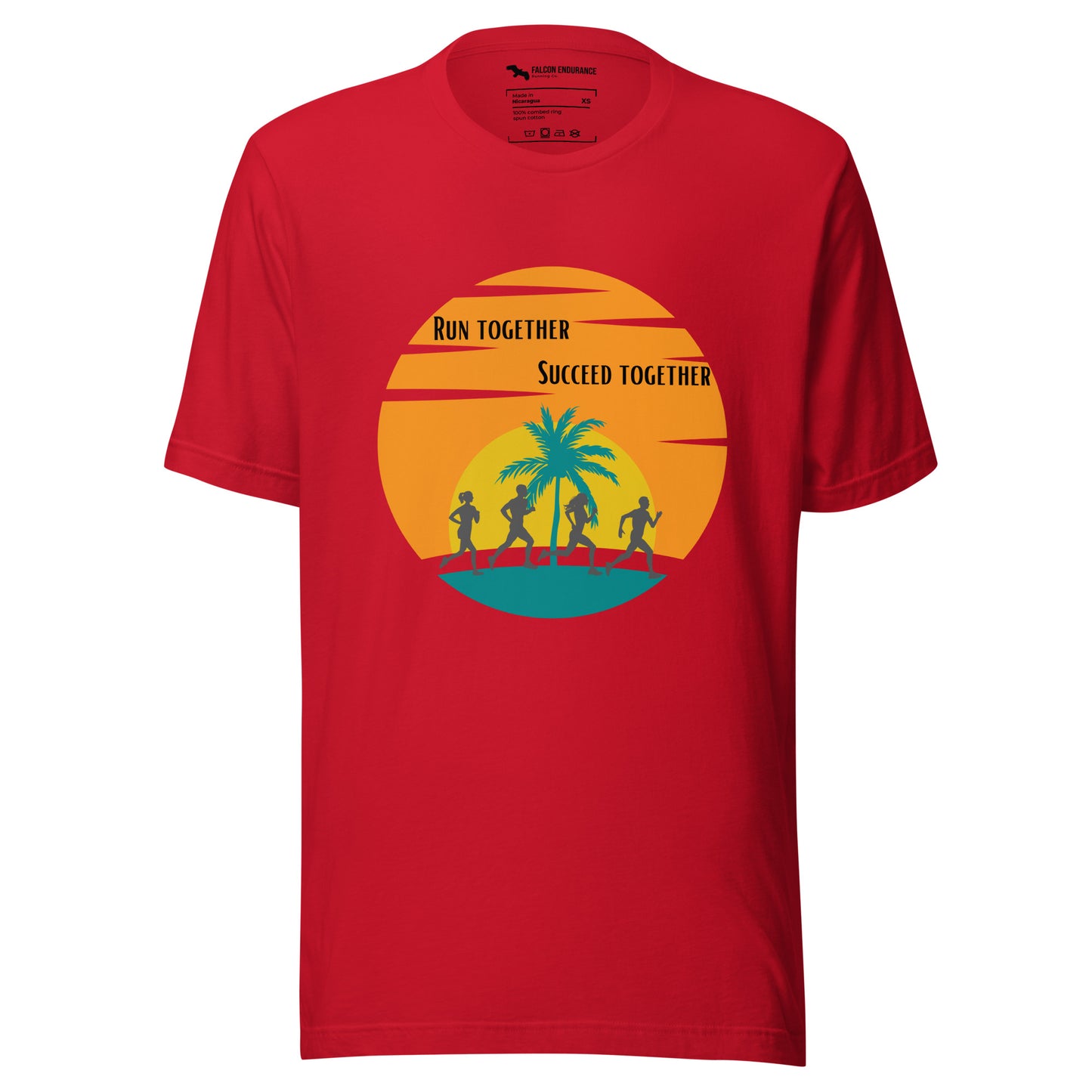 "Run Together" Unisex short sleeve t-shirt