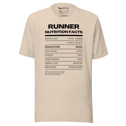 "Nutrition Facts" Unisex short sleeve t-shirt