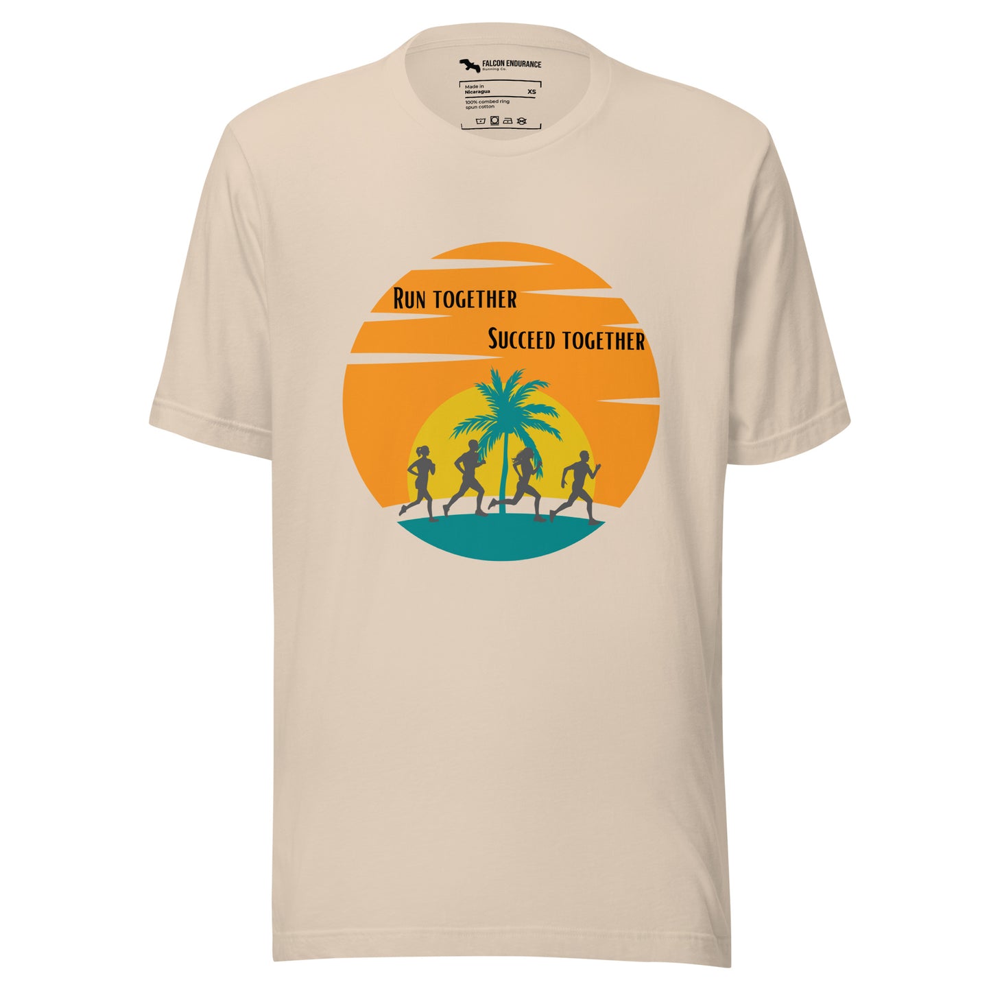 "Run Together" Unisex short sleeve t-shirt