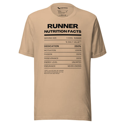 "Nutrition Facts" Unisex short sleeve t-shirt