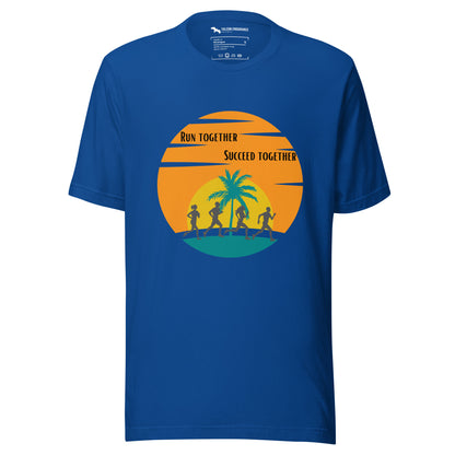 "Run Together" Unisex short sleeve t-shirt