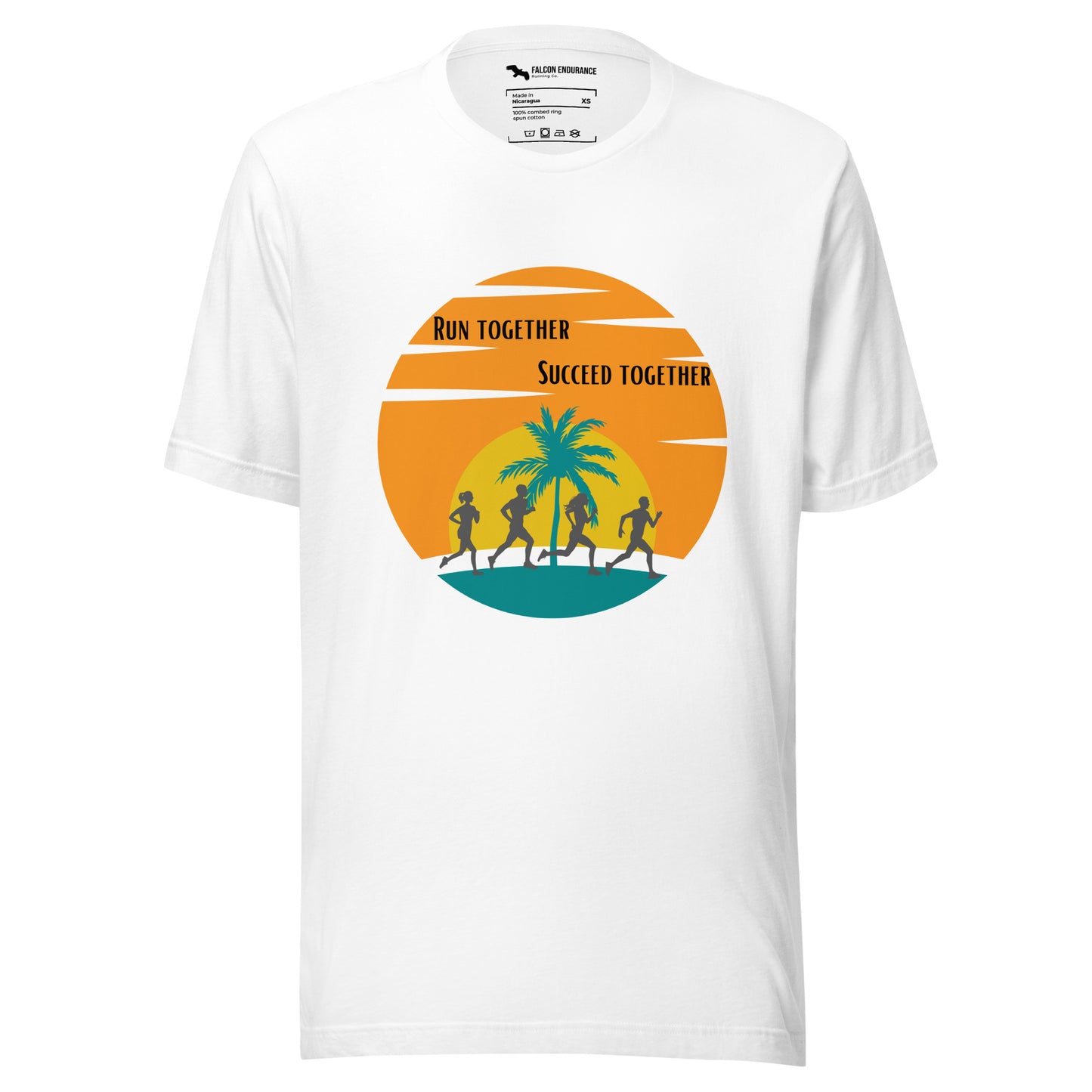 "Run Together" Unisex short sleeve t-shirt